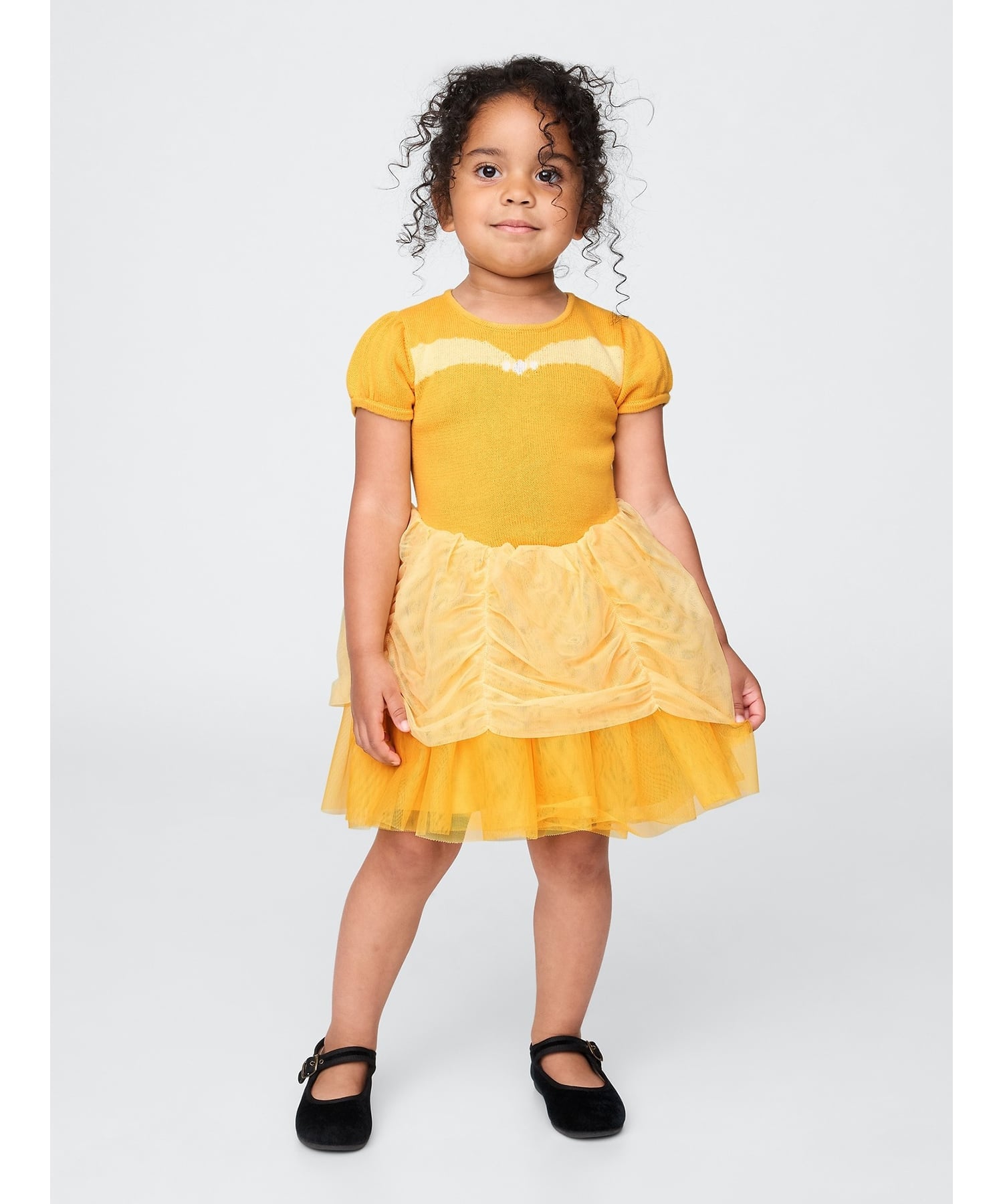 (K)babyGap Платье из тюля с изображением принцессы Белль из мультфильма «Дисней» GAP, GOLD_WASH