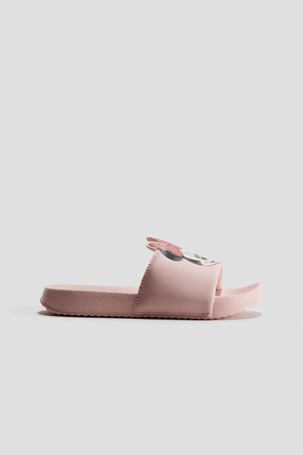 Детские сандалии с широким ремешком Pool Shoes H&M, Light Pink/Minnie Mouse — фото 3