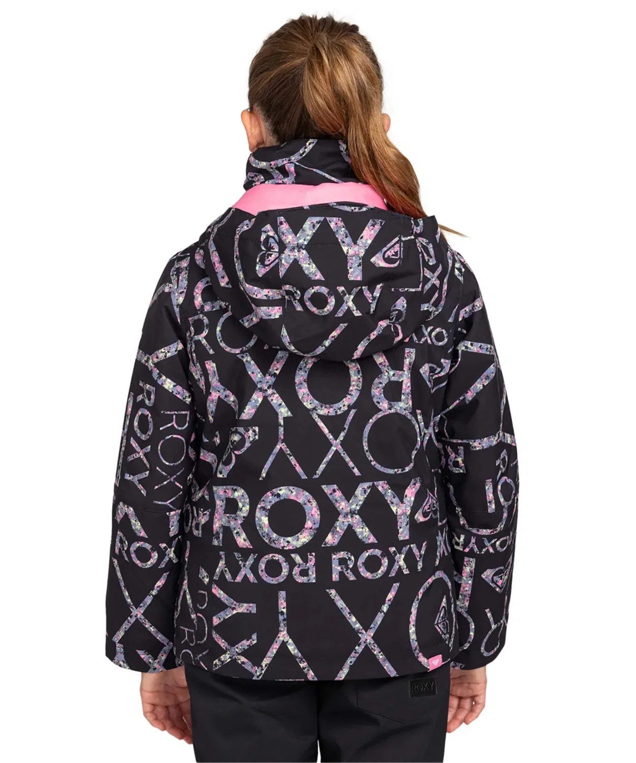 Детская горнолыжная куртка с принтом ROXY JETTY GIRL JK, Black — фото 2
