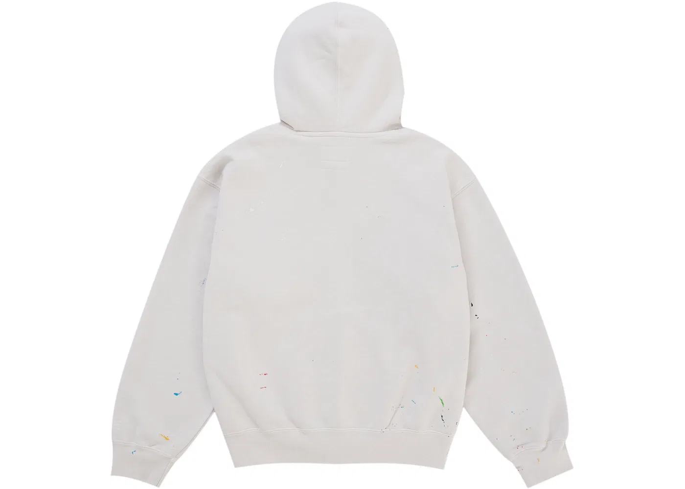 Мужская худи на молнии с принтом Supreme MM6 Maison Margiela Box Logo, White — фото 3