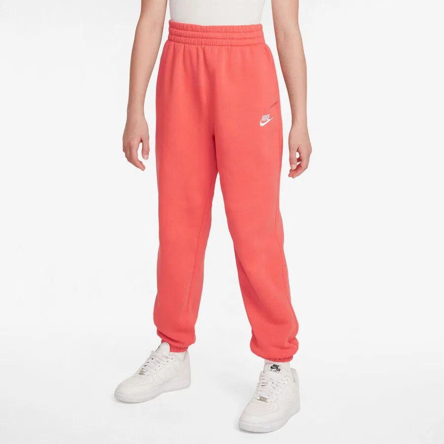 Зауженные брюки Nike Sportswear 'Club Flc' красного цвета — фото 3