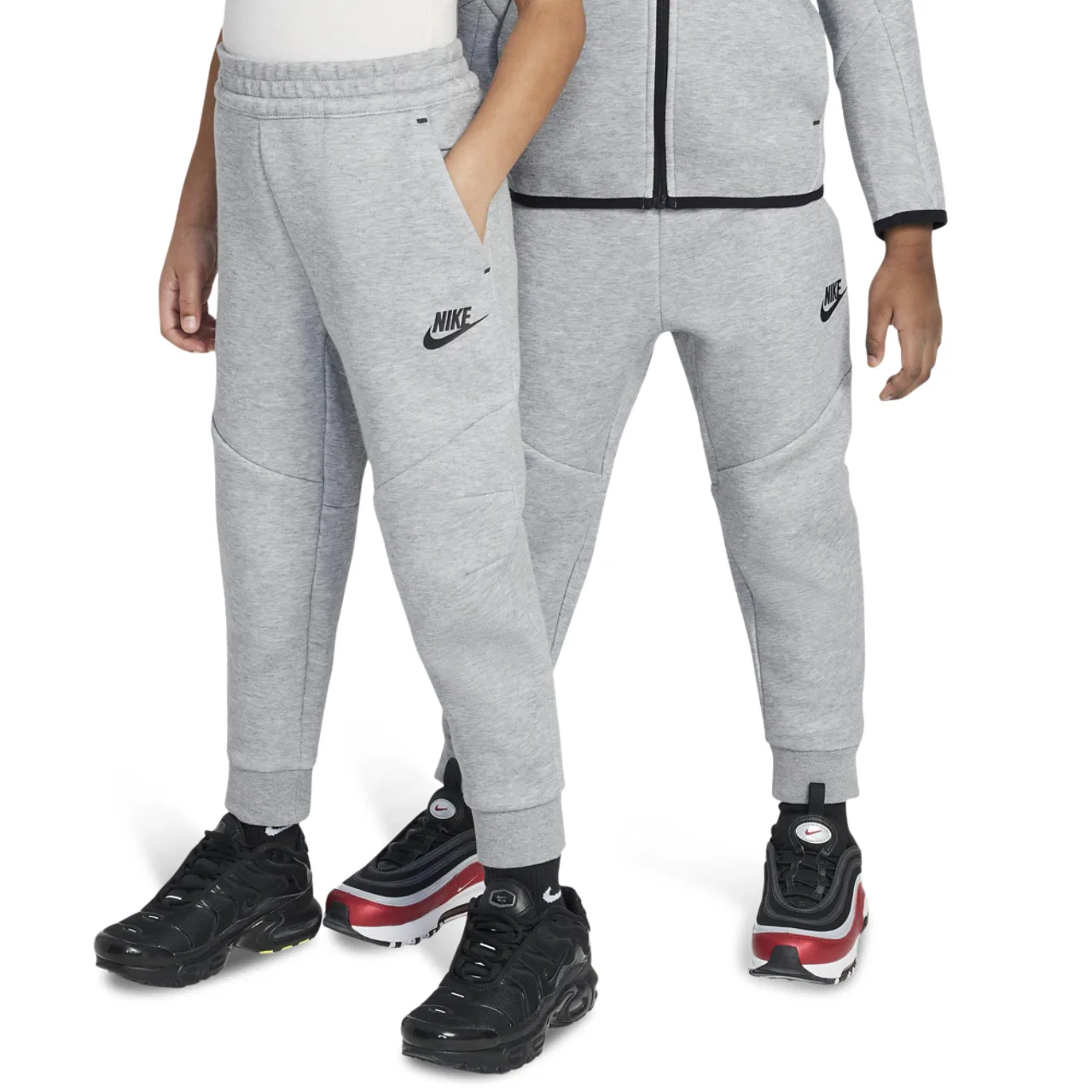 Спортивный костюм для мальчиков Tech Fleece Nike, цвет Dark Grey Heather/Black — фото 3