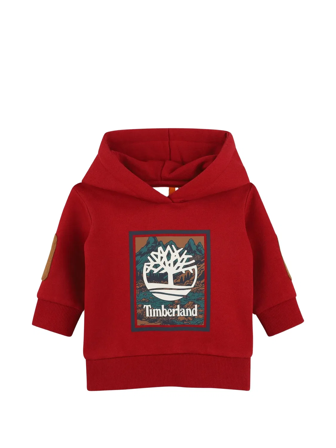 Худи с логотипом и нашивками красного цвета Timberland, красный