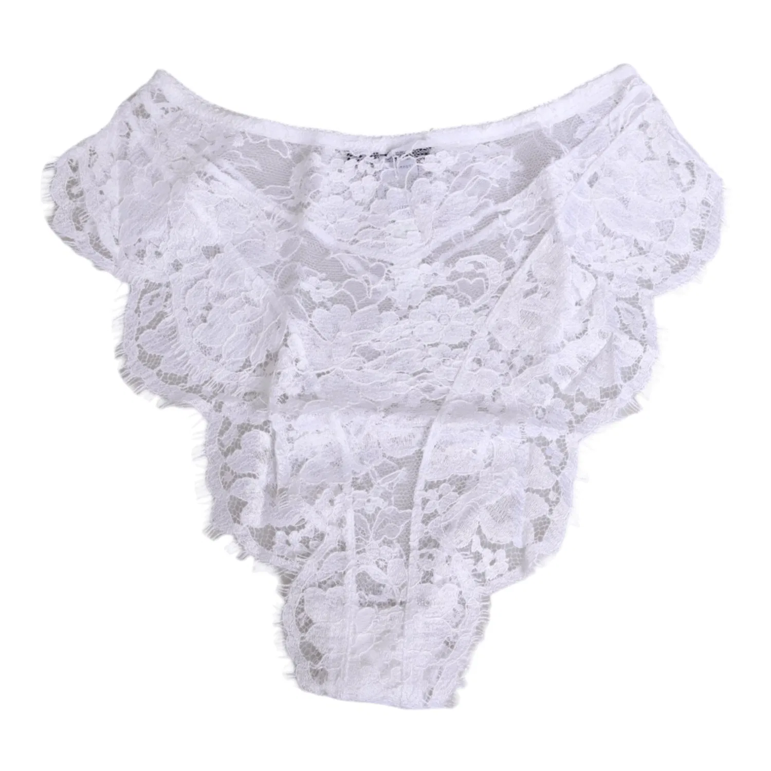Женские трусы с цветочным кружевом Lace Briefs Dolce & Gabbana, White