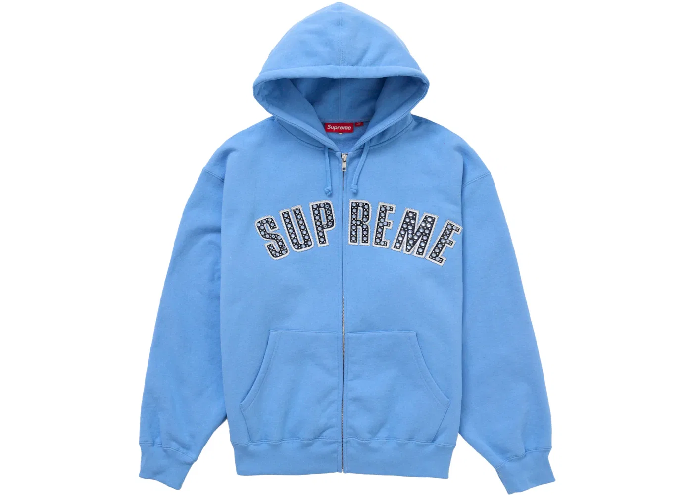 Мужская худи на молнии с принтом bb Simon Supreme, Blue