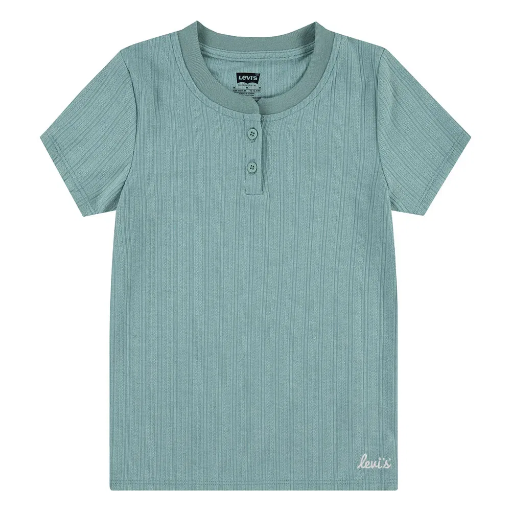 Детская футболка для девочек с коротким рукавом Rib Knit Levi's, Blue