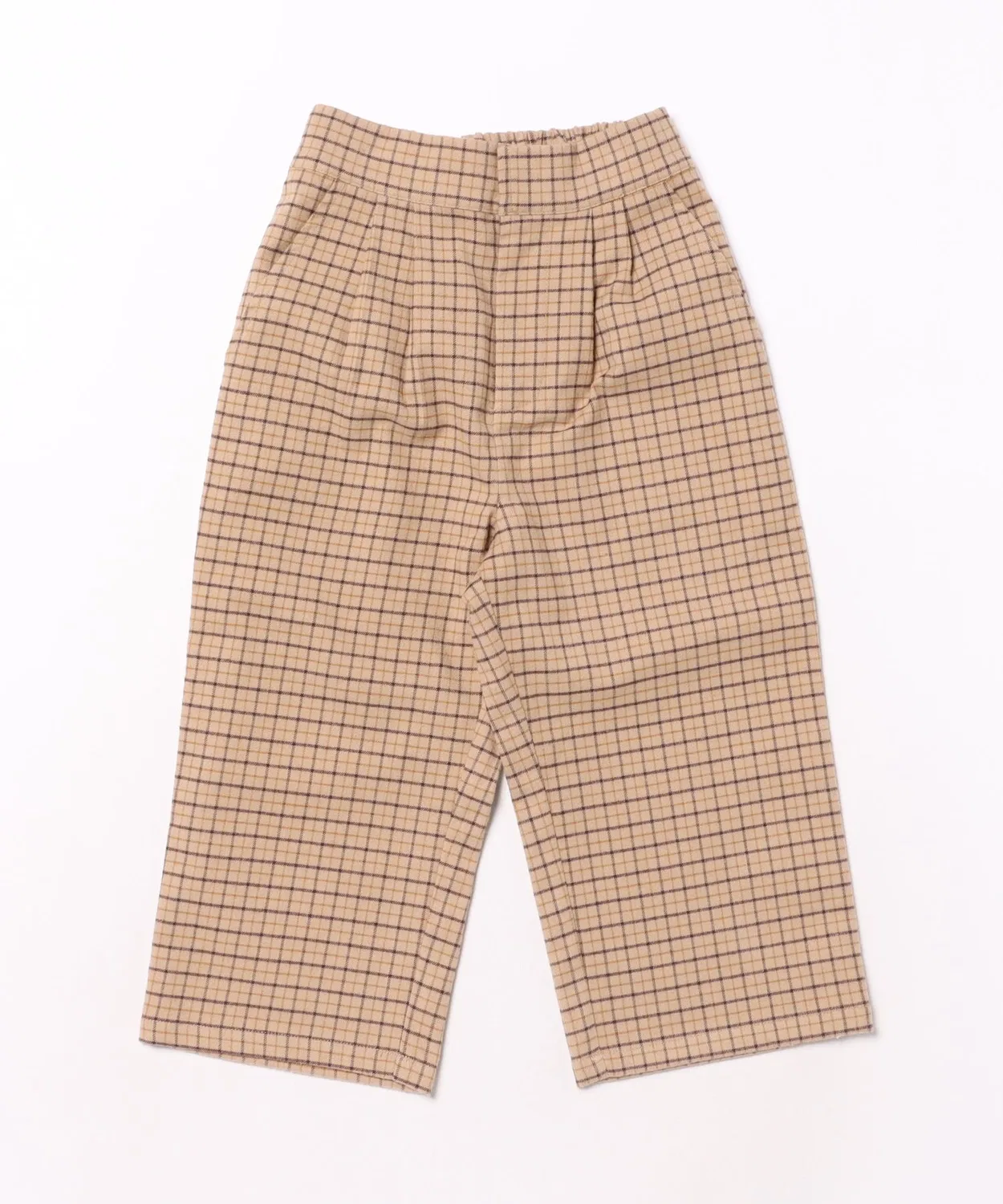 Детские брюки с принтом Autumn Plaid Rylee + Cru, Beige