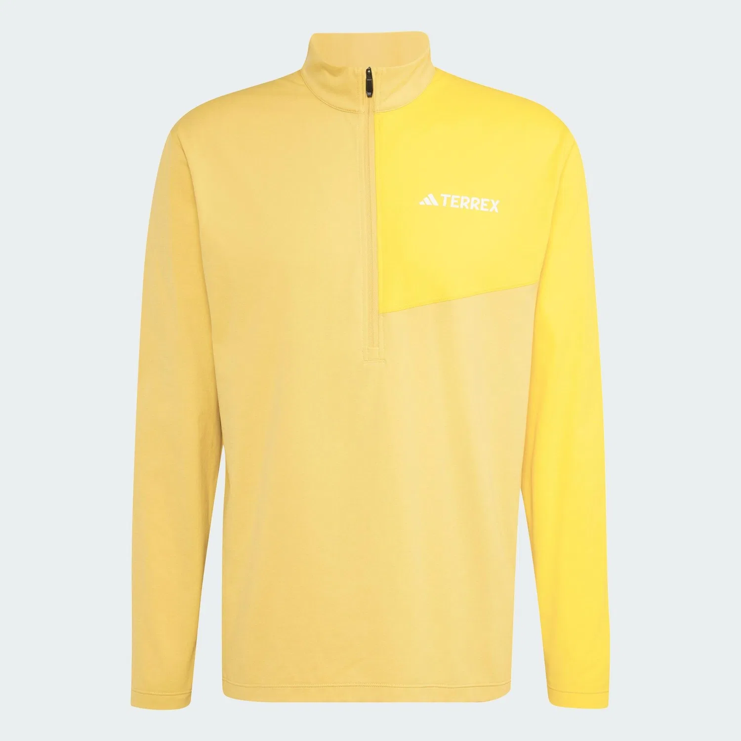 Мужская футболка с принтом TERREX Multi Climacool 1/2 Zip Longsleeve Adidas, Grau — фото 2