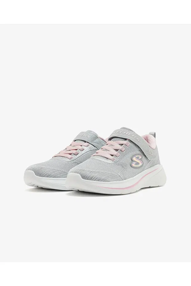 Детские кроссовки для девочек с шнуровкой Wave 92 Skechers, Grey — фото 3
