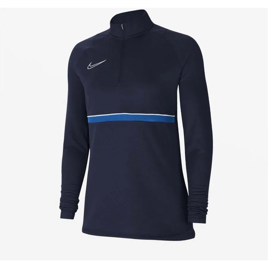 Женская футболка с длинным рукавом Nike Df Acd21 Dril Top, Темно-синий — фото 4