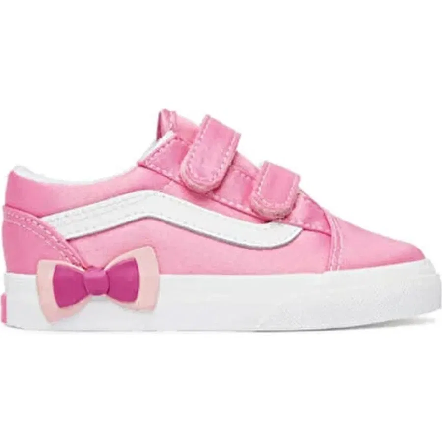 Детские кроссовки с бантом Old Skool V Bow Vans, Розовый