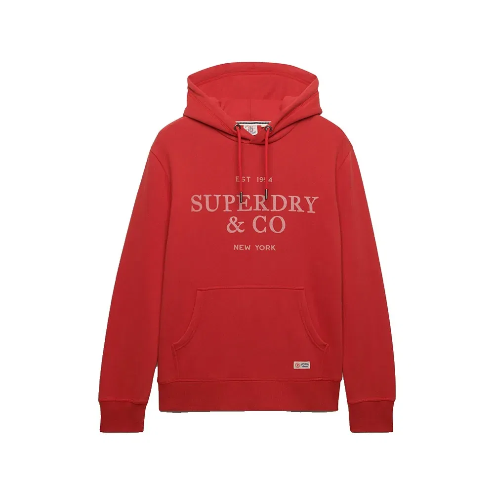 Худи Relaxed Fit Superdry 1954 Company, красный