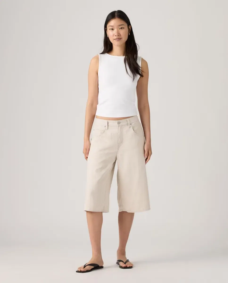 Женские шорты из льна с принтом Super Baggy Long Jort? Levi's, Rosa Claro — фото 4