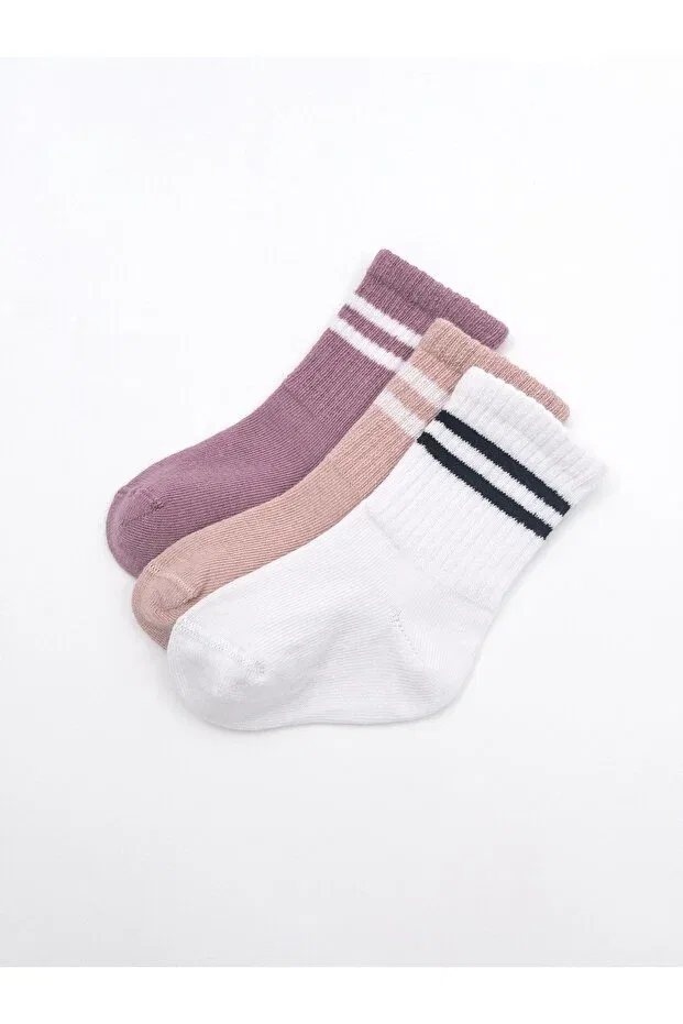 Детские носки хлопковые набор 3 пары Basics Karamila, Pink
