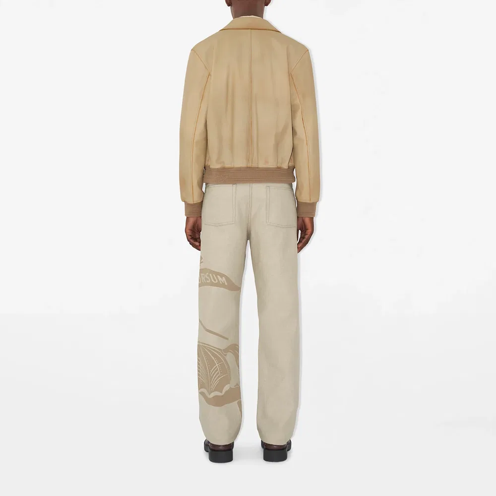 Мужские джинсы прямого кроя с принтом Ekd Burberry, Debris Color — фото 3