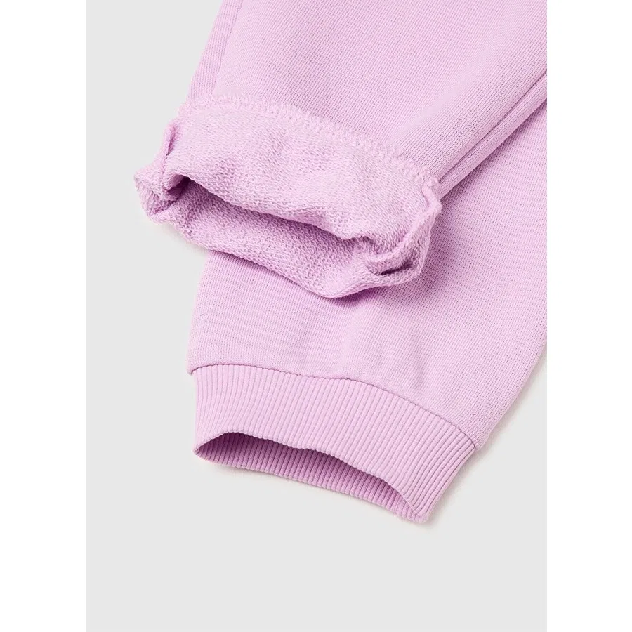 Спортивные штаны с резинкой на талии, модель 3J68CF02H Benetton, Розовый — фото 3