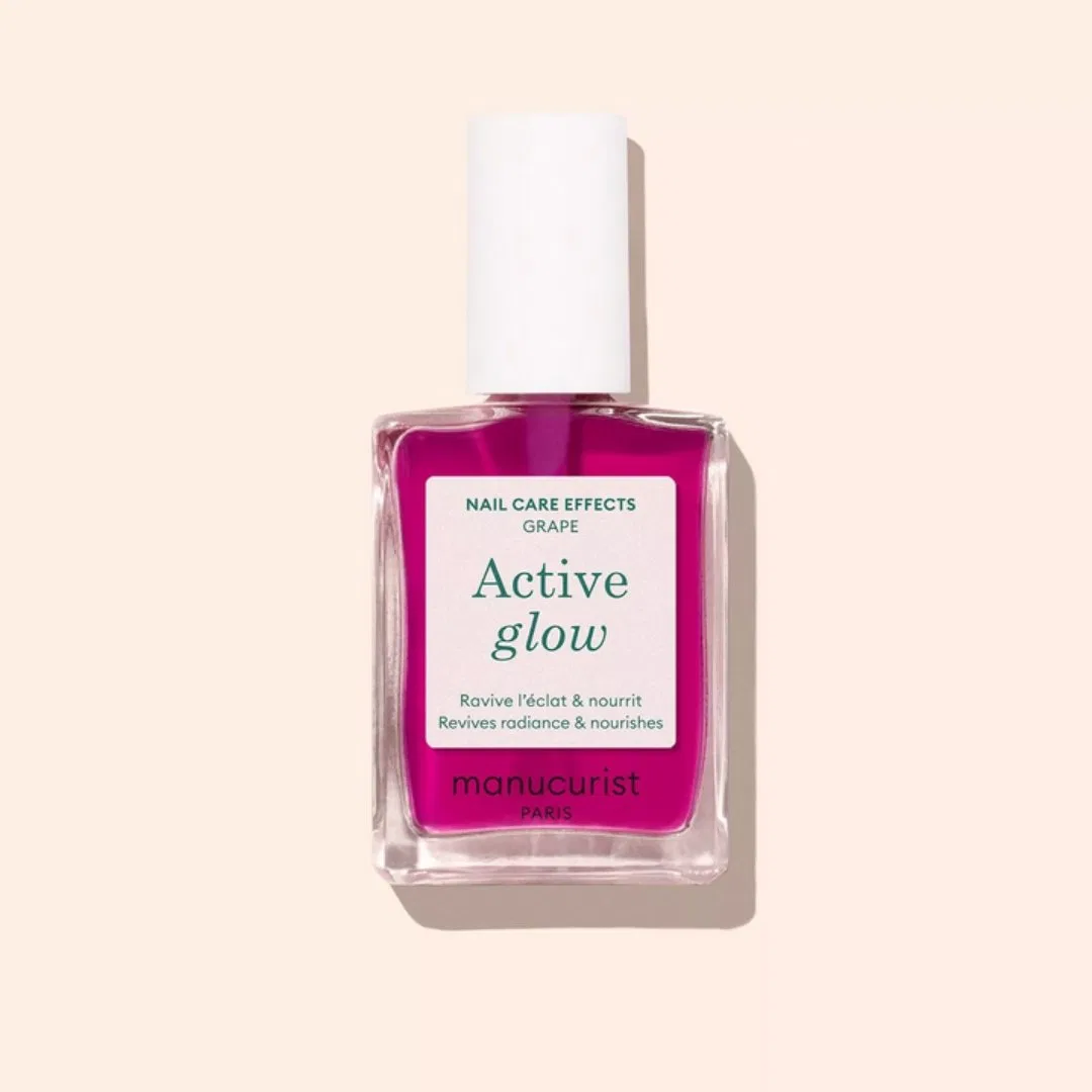 Укрепляющее средство для ногтей Manucurist Active Glow Revieves Radiance & Nourishes, 15 мл, Цвет: Grape