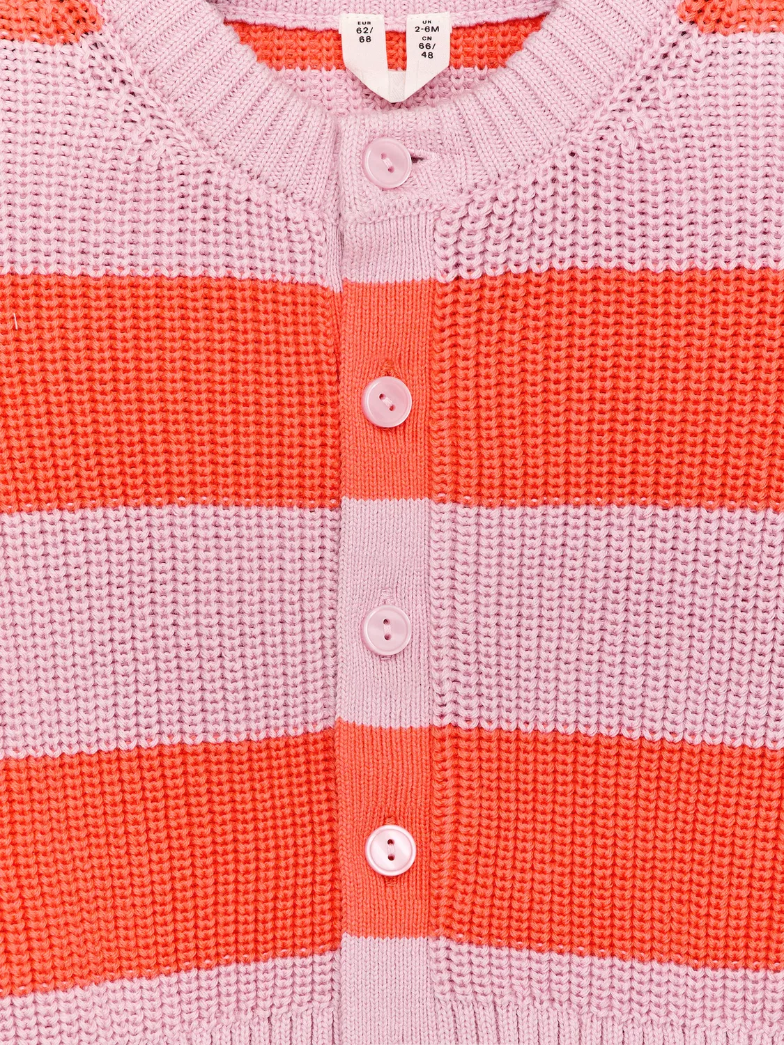 Хлопковый кардиган Arket, Orange/Rosa — фото 3