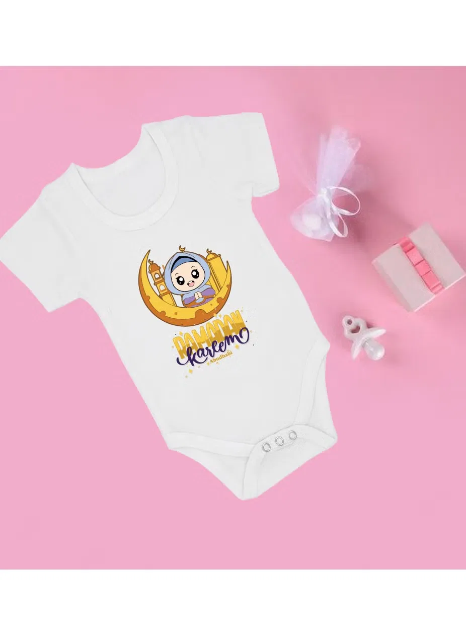 Боди-комбинезон с принтом для новорожденных Printshop4Me, белый — фото 3