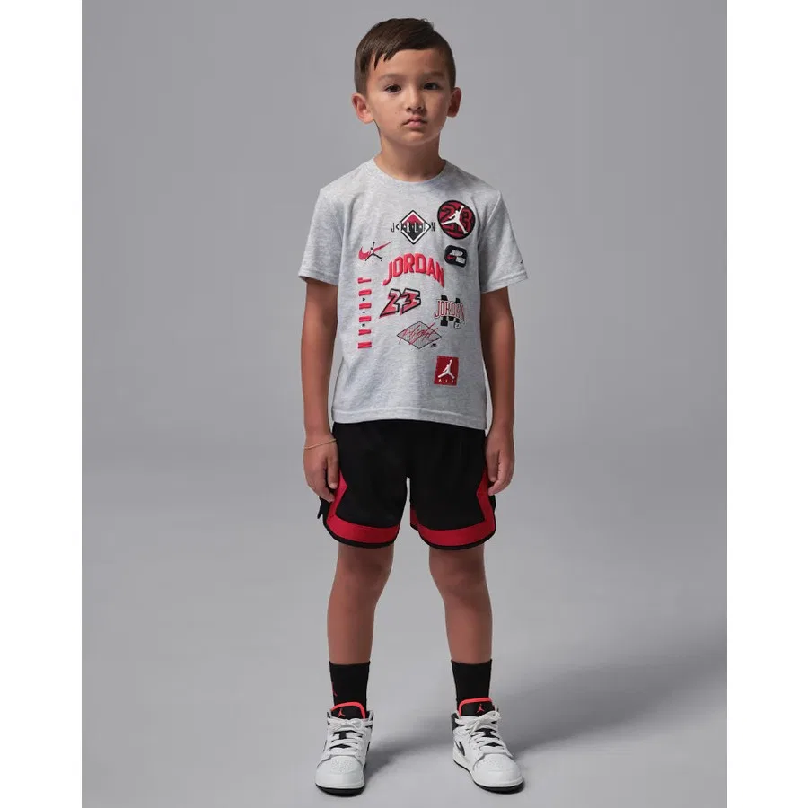 Комплект из футболки и шорт с принтом Jordan Mj Dynasty Mesh Patch Nike, Черный — фото 3