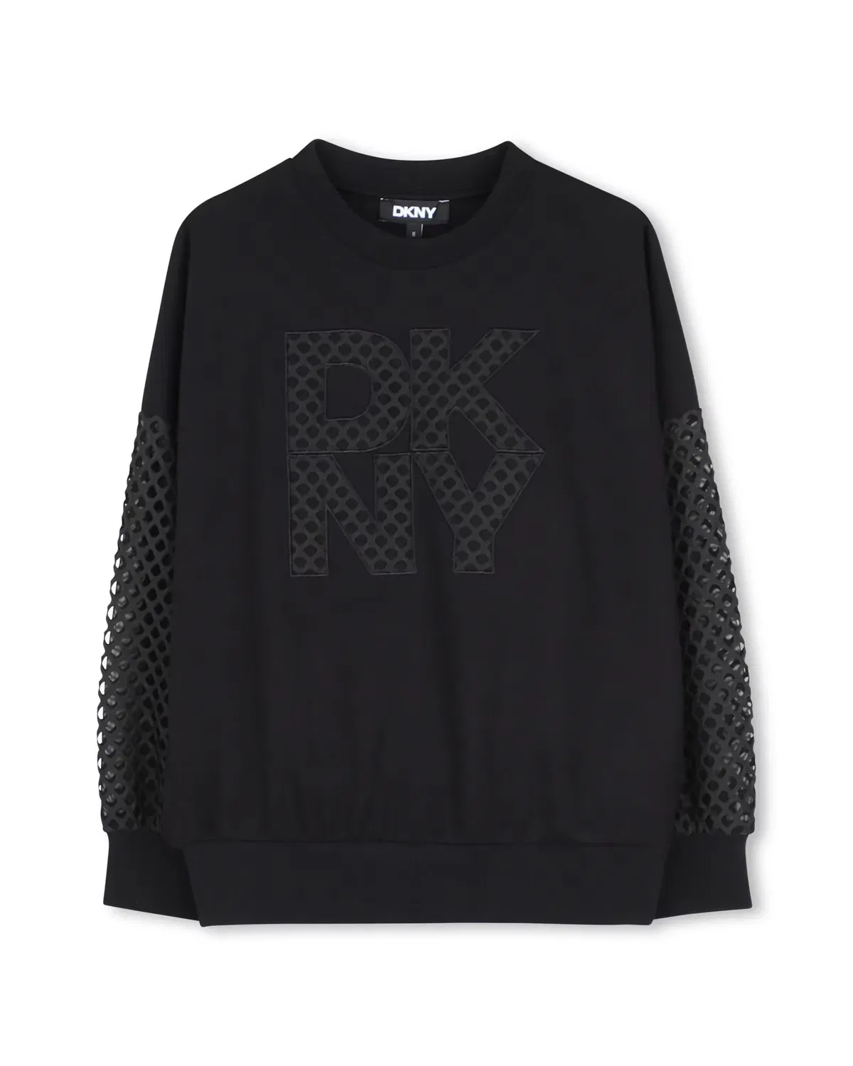 Детская худи для девочек с длинным рукавом DKNY, Negro