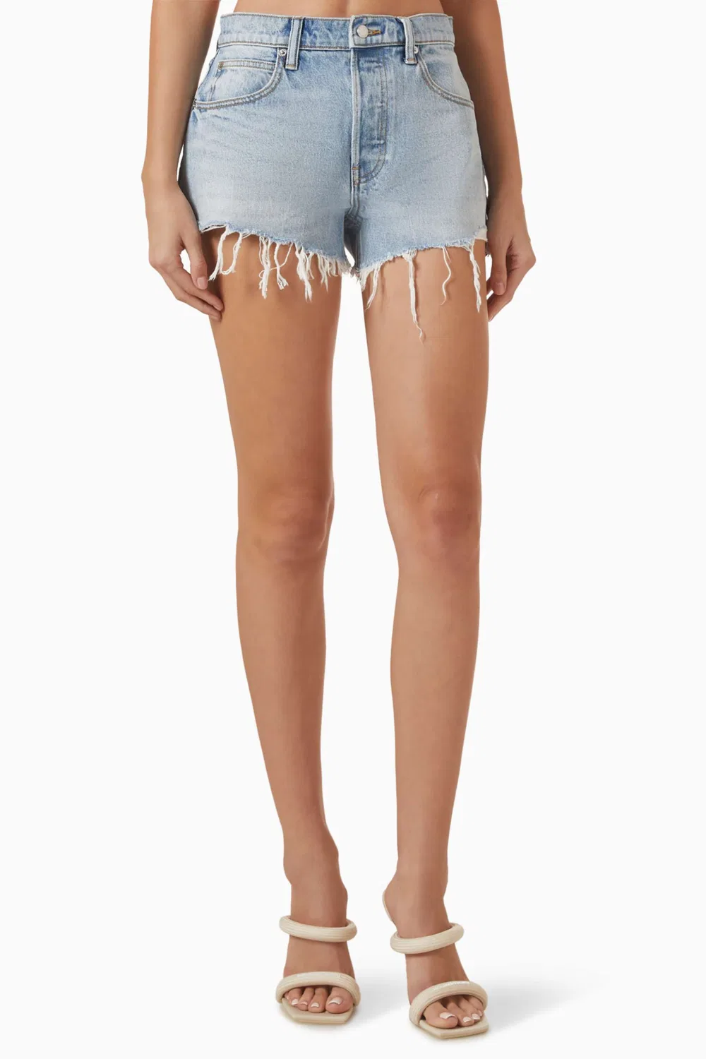 Шорты свободного кроя с логотипом Crystal Logo Alexander Wang