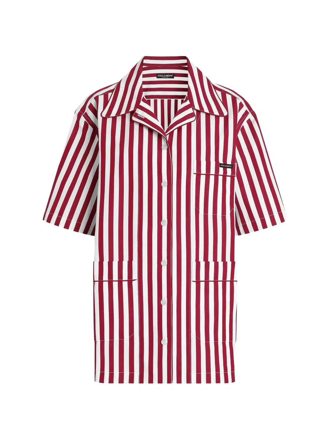 Рубашка в красную полоску Dolce & Gabbana, красный