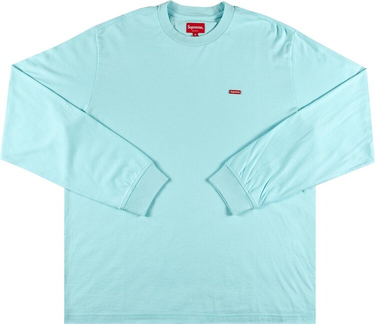 

Лонгслив Supreme Small Box Long-Sleeve Tee 'Cyan', синий
