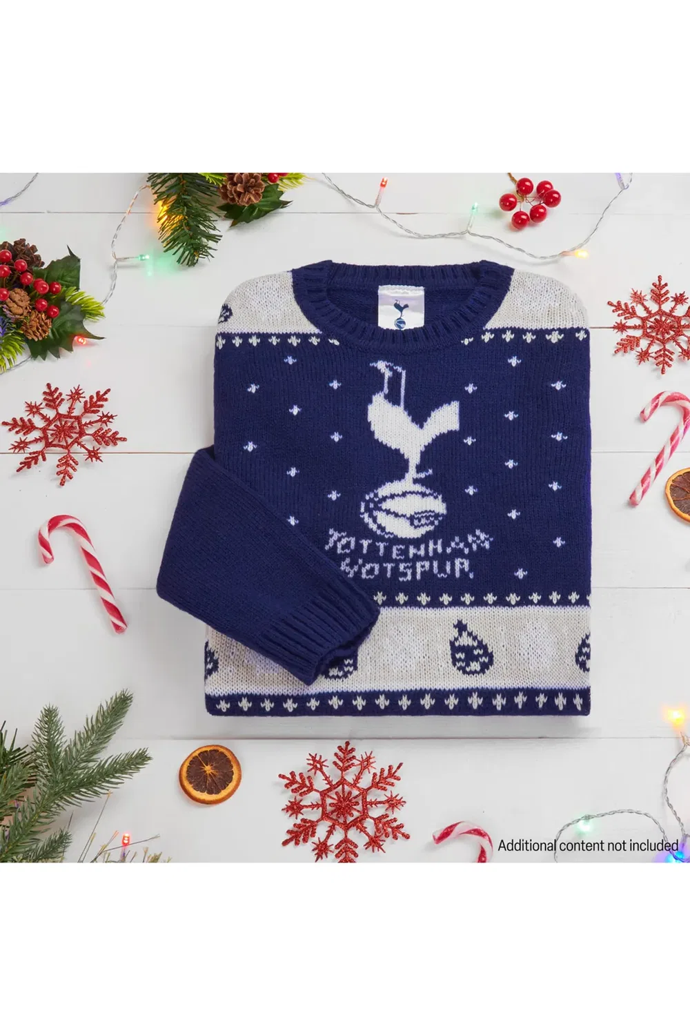 Праздничный свитшот с рождественским принтом Tottenham Hotspur Fc, Navy — фото 2