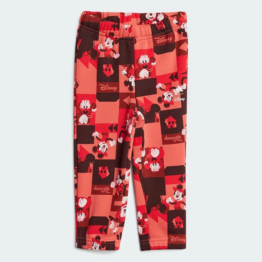 Спортивный костюм из футера с принтом Mickey Mouse adidas, Красный — фото 4