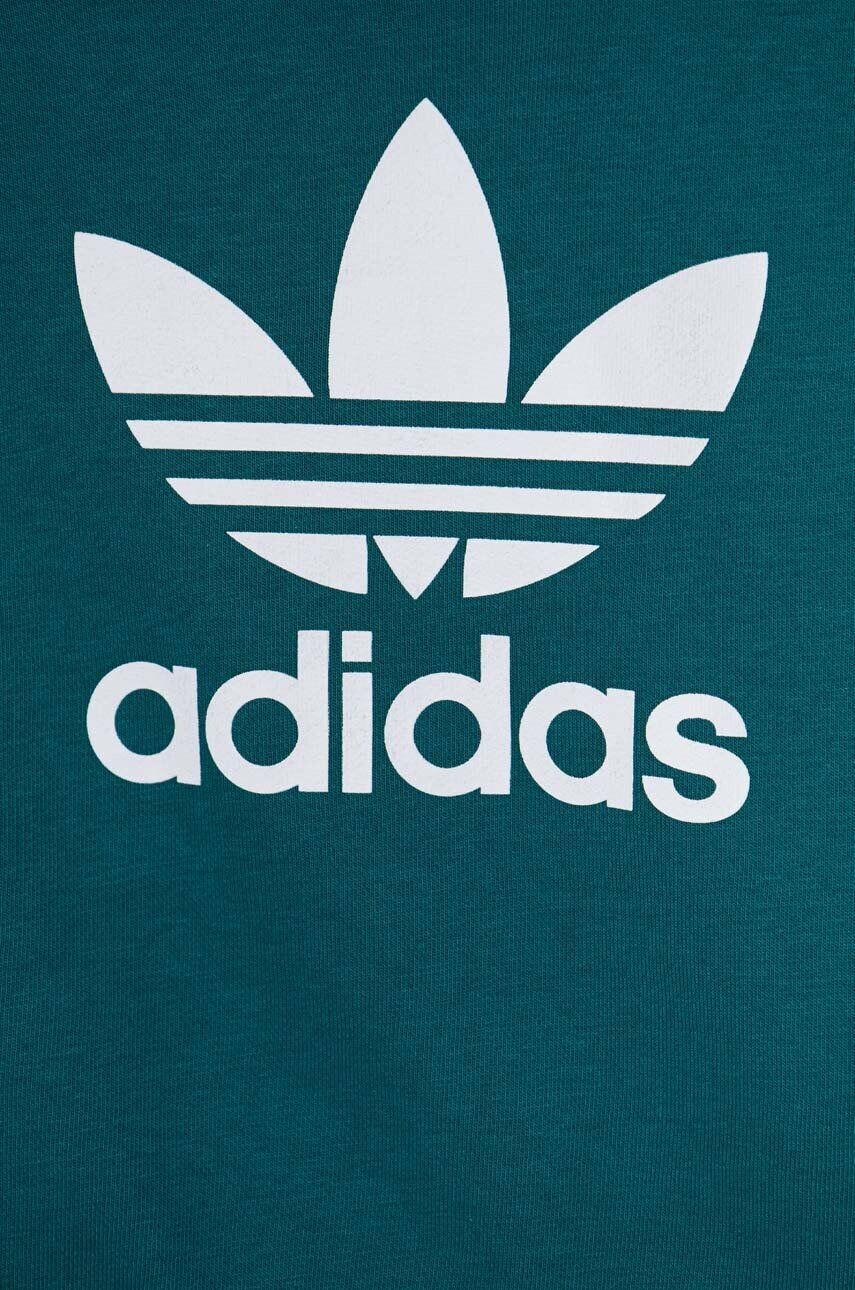 Детский спортивный костюм adidas Originals HOODIE SET, бирюзовый — фото 4