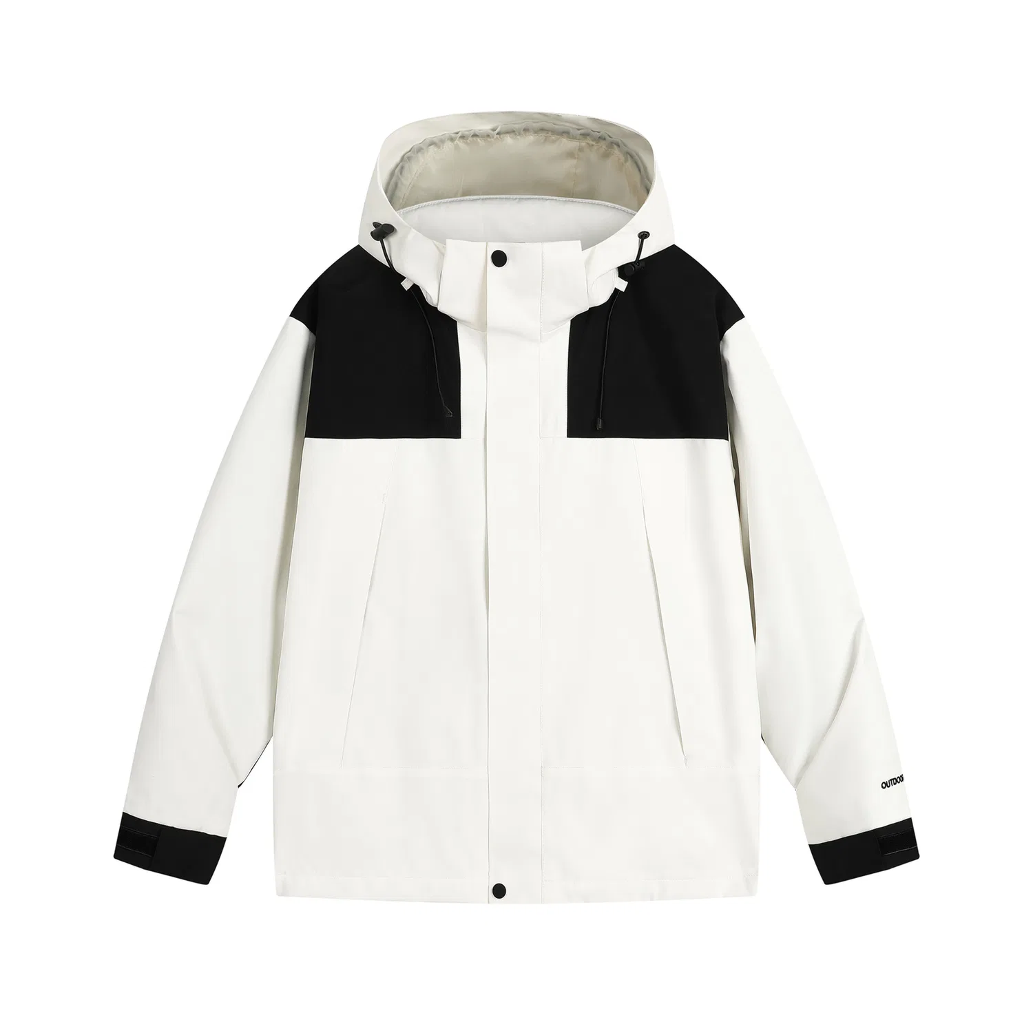Детский пуховик 85% утиный пух со съемной подкладкой Red bean, Ivory White