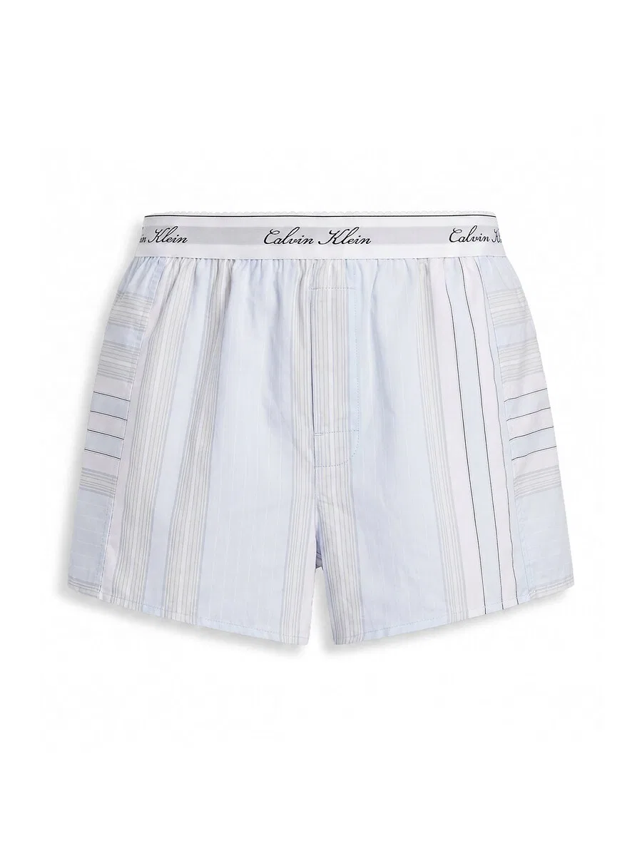 Пижамный комплект Calvin Klein с короткими штанинами, синий