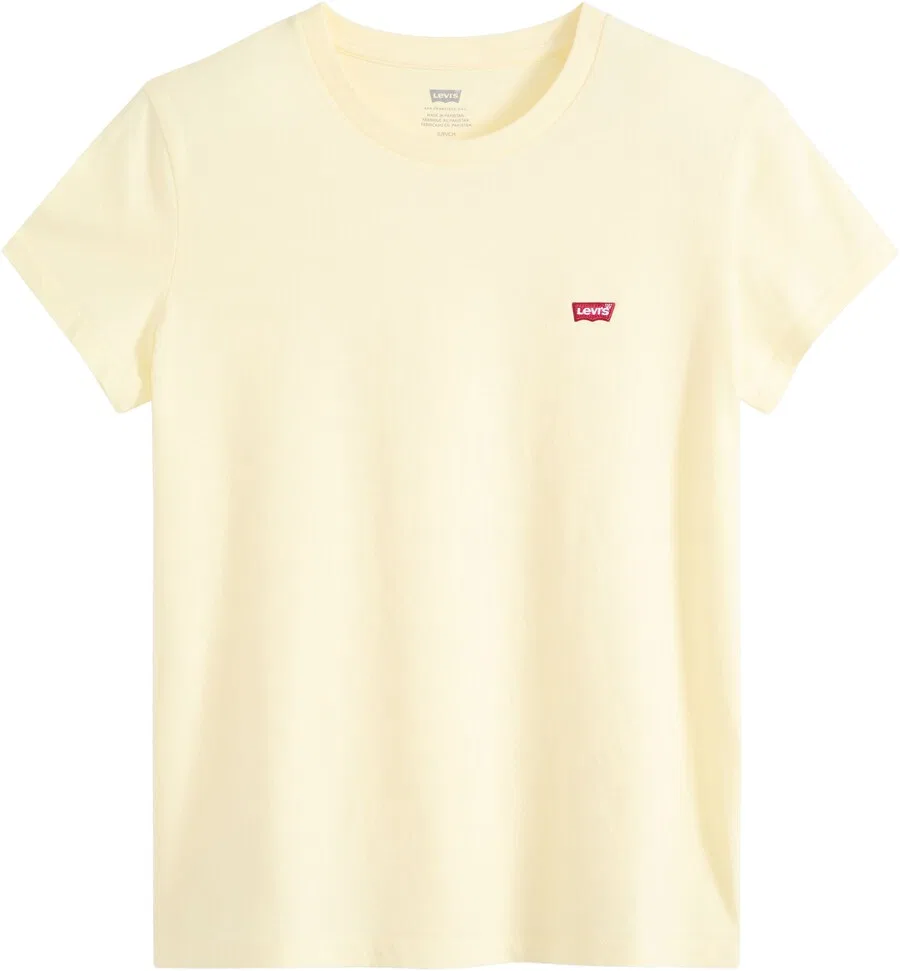 Футболка LEVI'S светло-желтого цвета
