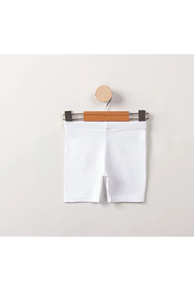 Детские леггинсы для девочек хлопковые Basics Via Girls, White