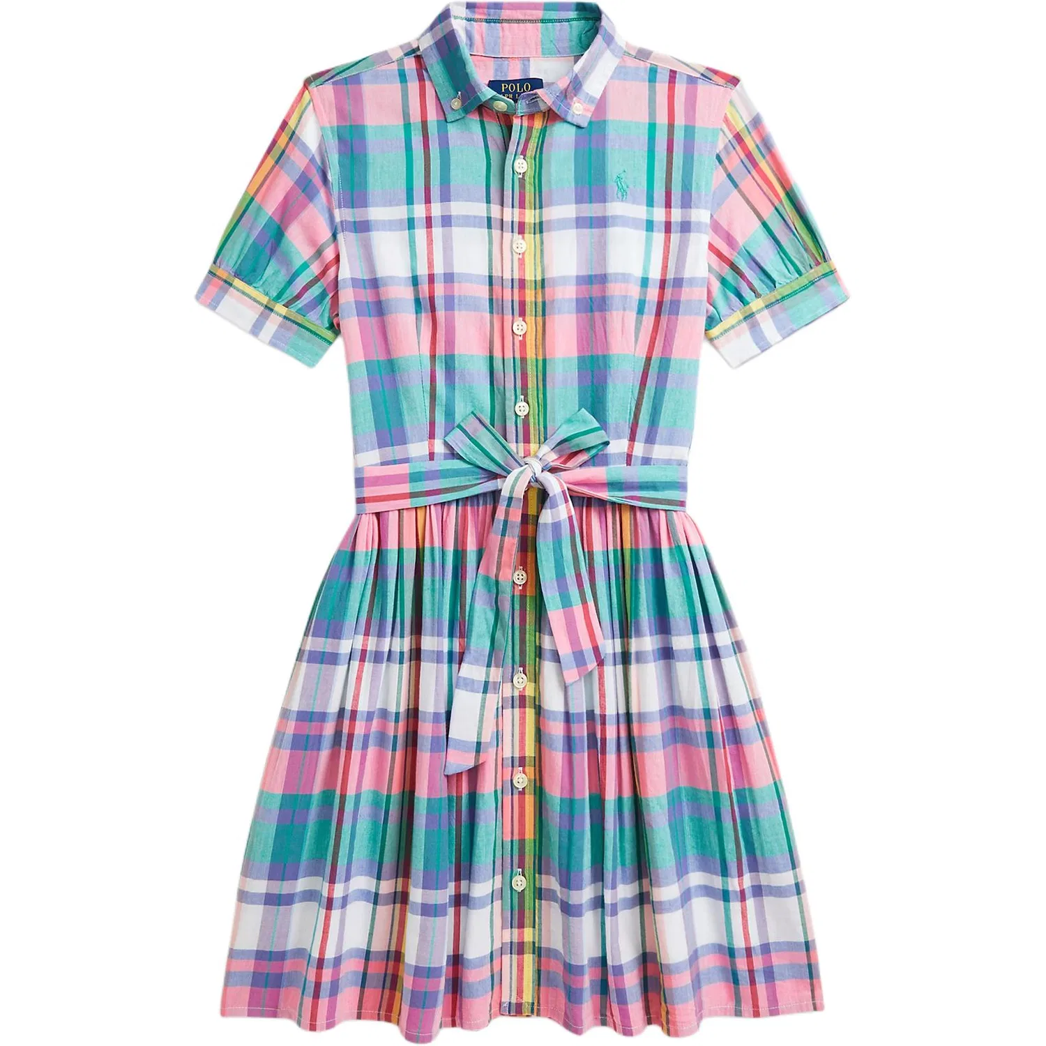 Детское платье для девочек хлопковое Polo Ralph Lauren, Pink