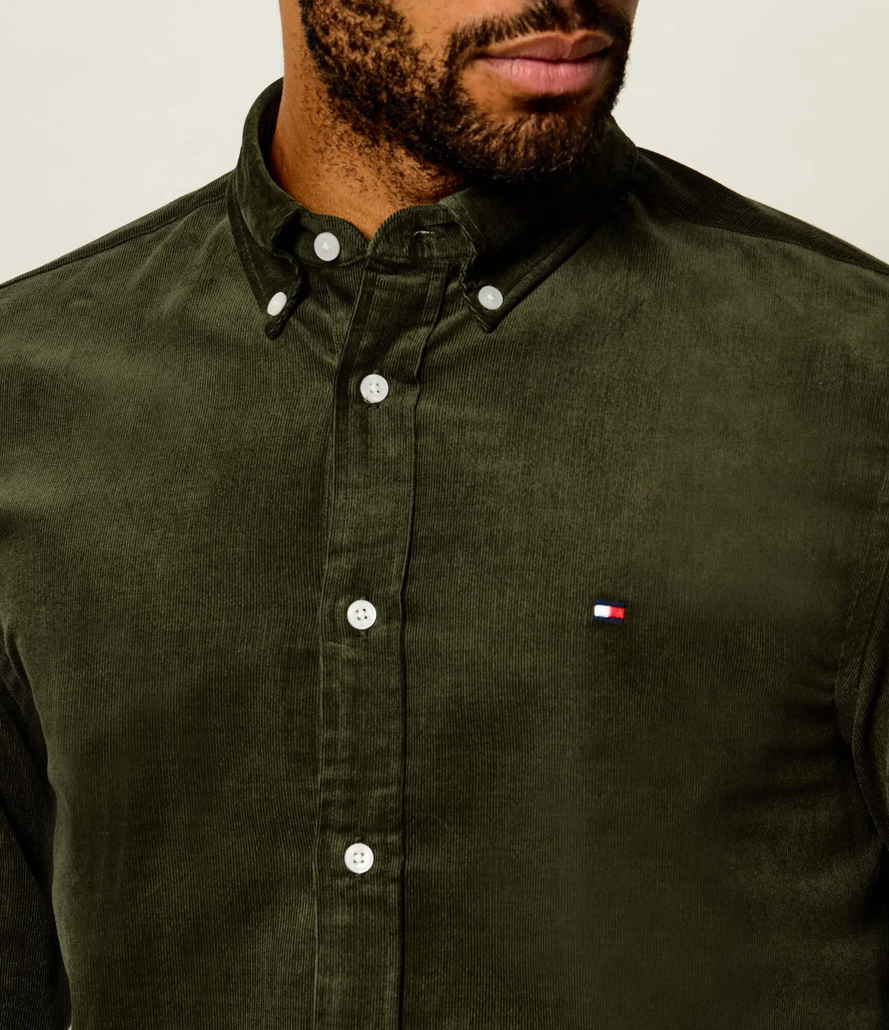 Рубашка с длинным рукавом Tommy Hilfiger, Verde Oliva — фото 4