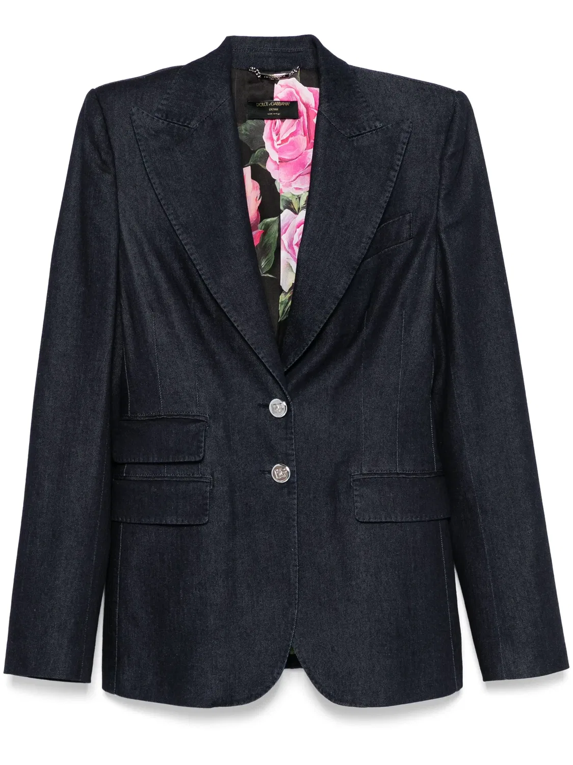 Деним пиджак Dolce & Gabbana, голубой