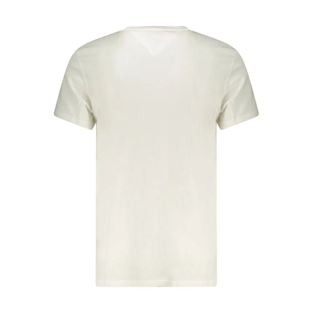 Мужская футболка с коротким рукавом и принтом логотипа Tommy Hilfiger, White — фото 2