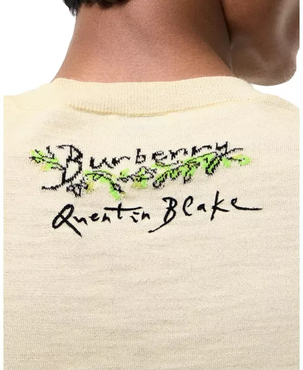 Мужской шерстяной свитер с принтом Brave Little Tree Burberry, Ecru Beige — фото 2