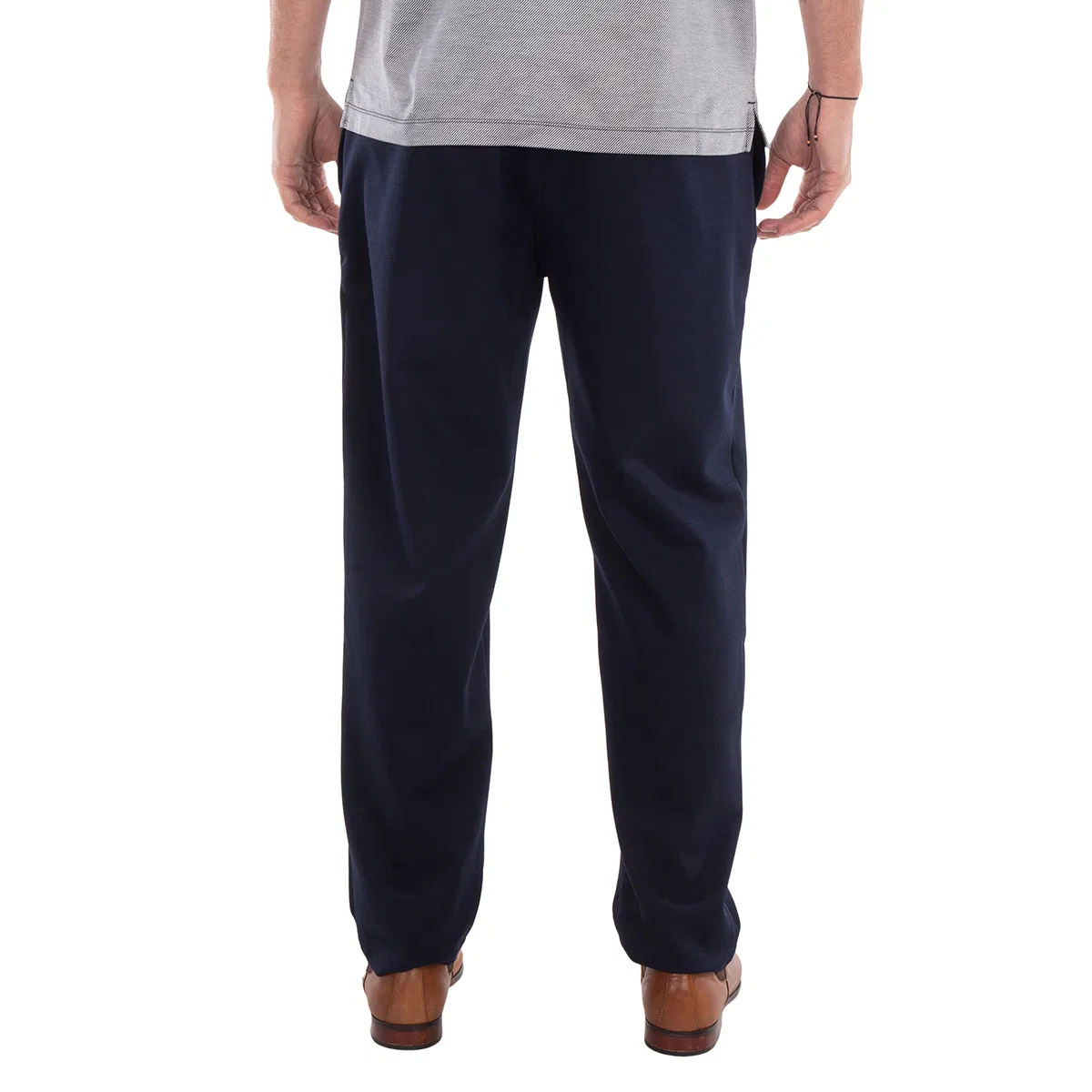 Брюки прямого кроя с заутюженной стрелкой Emporio Armani, Blue — фото 4