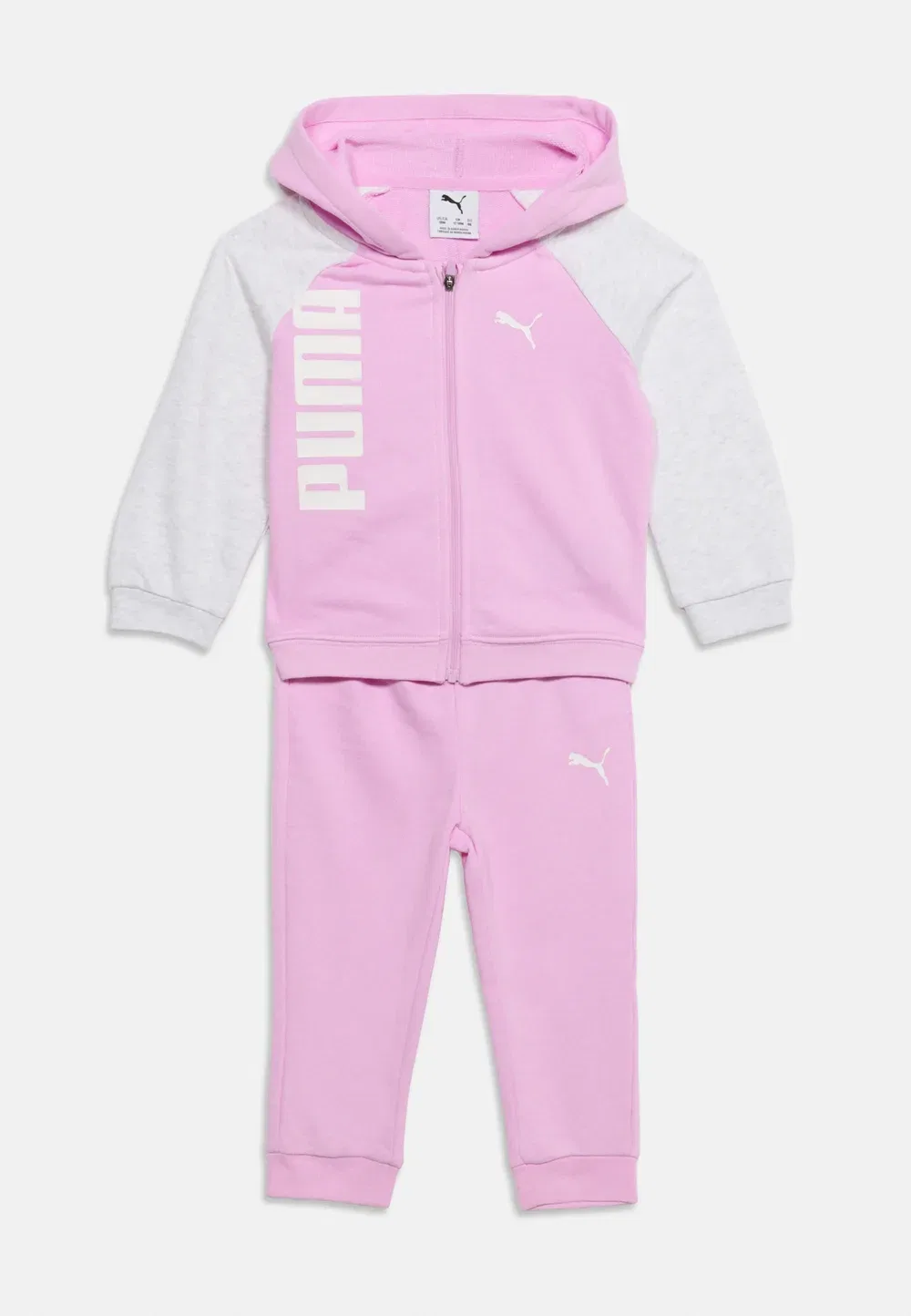 Комплект унисекс: футболка с капюшоном и брюки Minicats - спортивный костюм Puma, Mauve Glow — фото 3