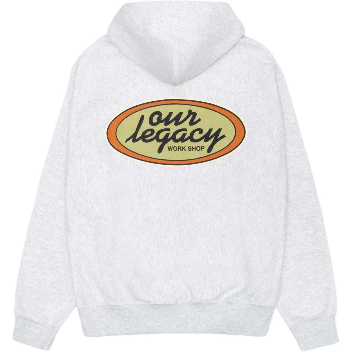 Толстовка Our Legacy Collaboration Work Shop Oval Zip Hoodie унисекс Stussy, синий — фото 3