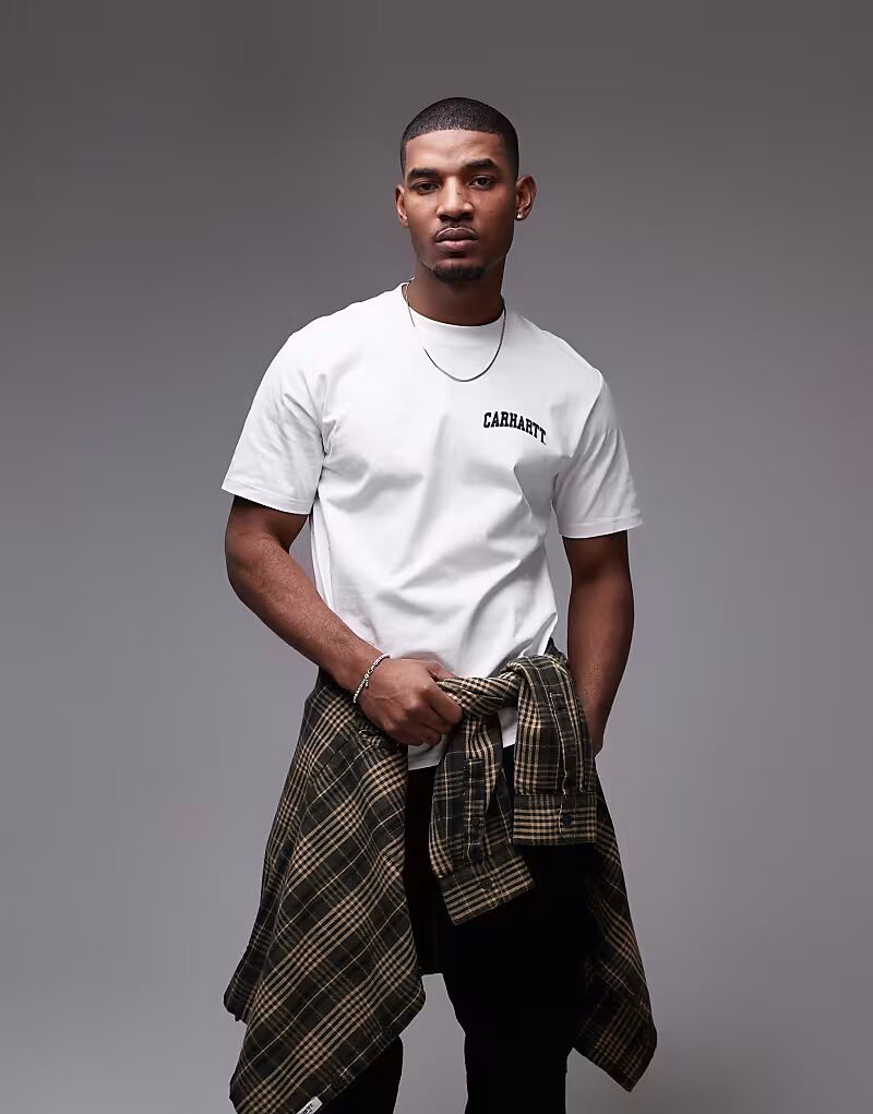 

Футболка с университетским сценарием Carhartt WIP белого цвета