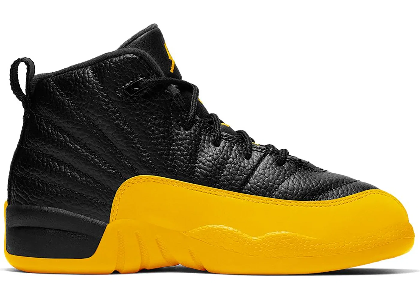 Детские кроссовки Lifestyle с принтом Jordan 12 Retro Jordan, Black/University Gold
