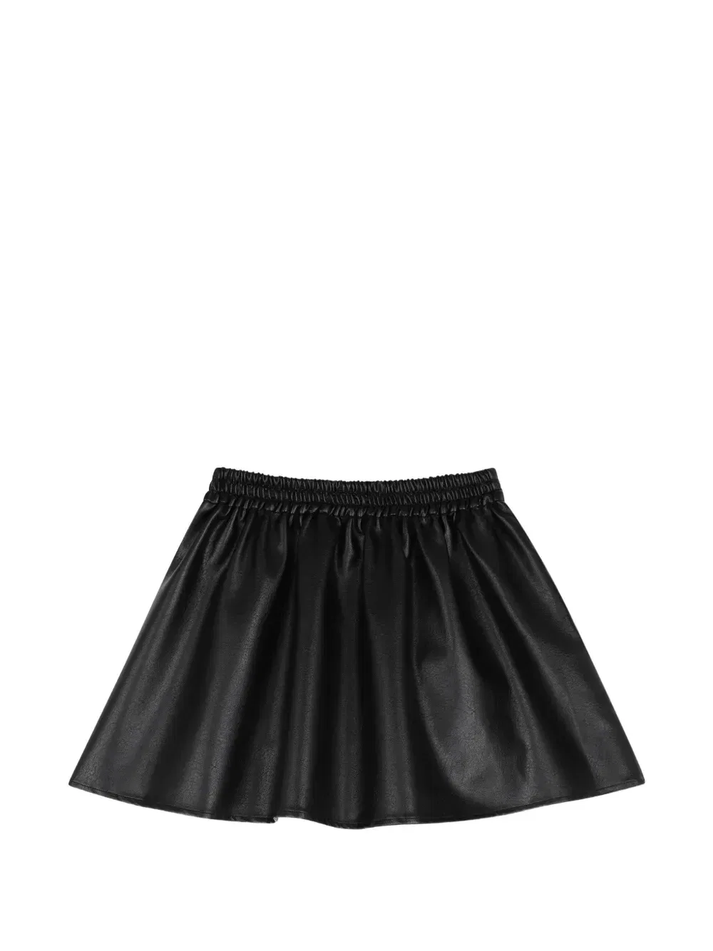 Плиссированная юбка из искусственной кожи Zadig & Voltaire Kids, черный — фото 2
