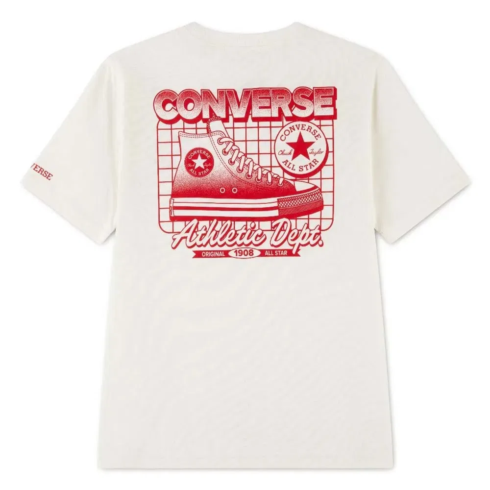 Детская футболка с принтом Frontback Retro Sneaker Converse kids, White — фото 2