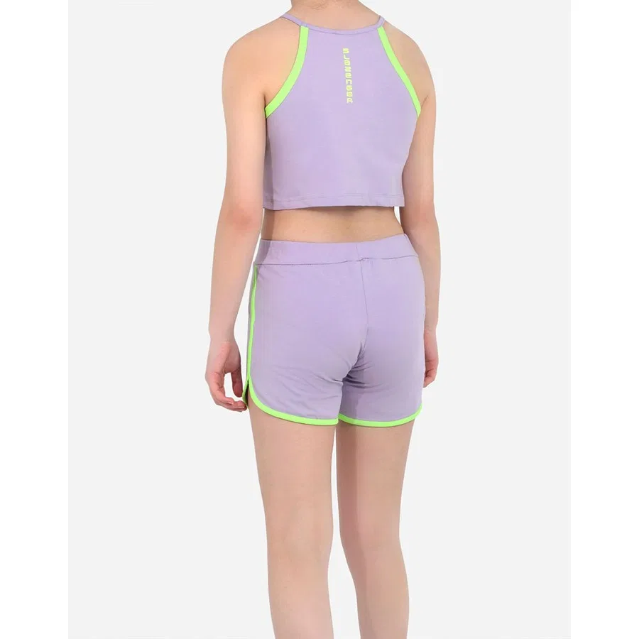 Комплект из футболки и шорт с принтом Slazenger DERORIT, Сиреневый — фото 3
