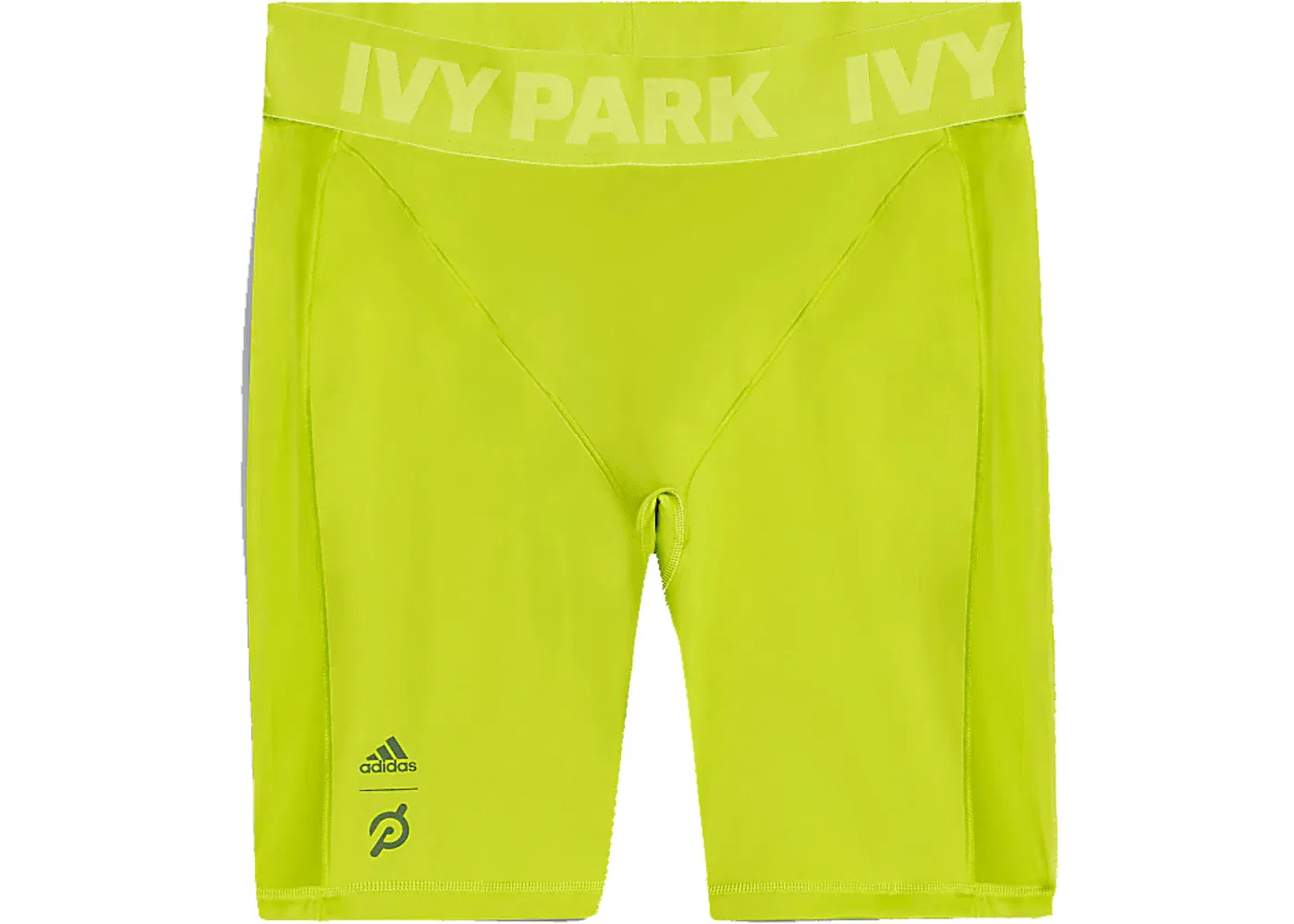 Женские велосипедные шорты с высокой талией Cycling Shorts (Plus Size) Adidas, Shock Lime/Magic Beige