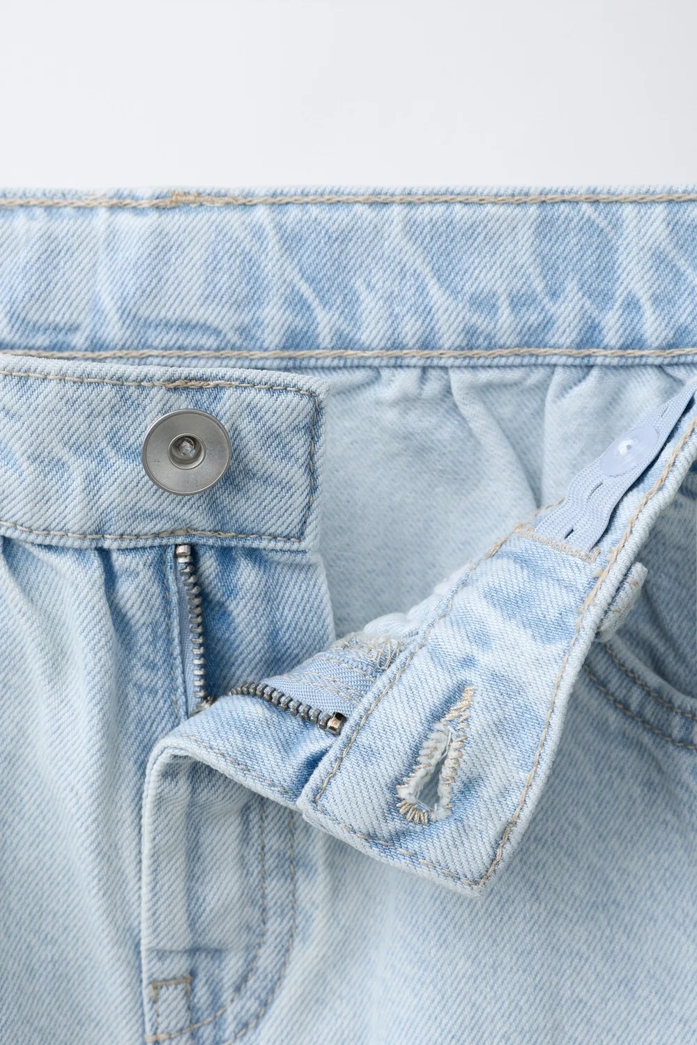 Джинсовая юбка ZARA, Light Blue — фото 3
